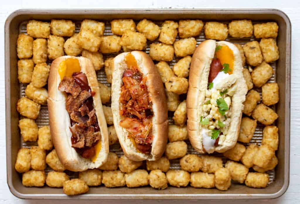 Baked Hot Dogs Three Ways