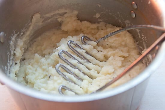 Mashed potatoes are done.