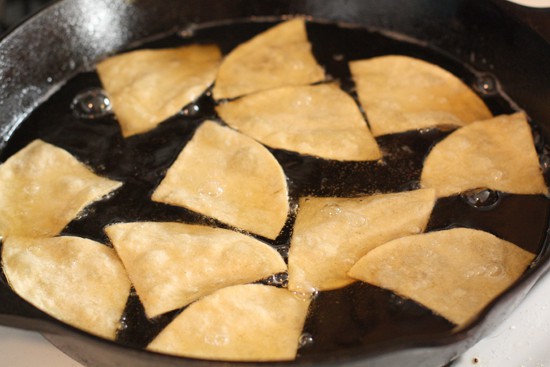 frying chips perfect nachos