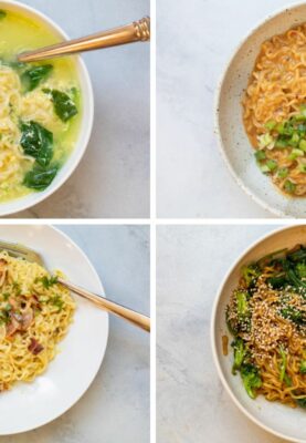 Four easy ramen noodle variations.