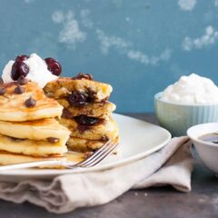 Cherry Chocolate Pancakes