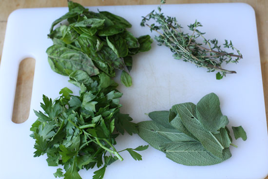 Parsley, sage, rosemary and thyme! And by rosemary, I mean basil.