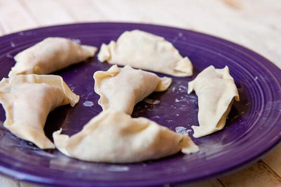 formed dumplings - Homemade Potstickers