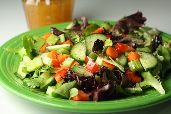 Plated salad.