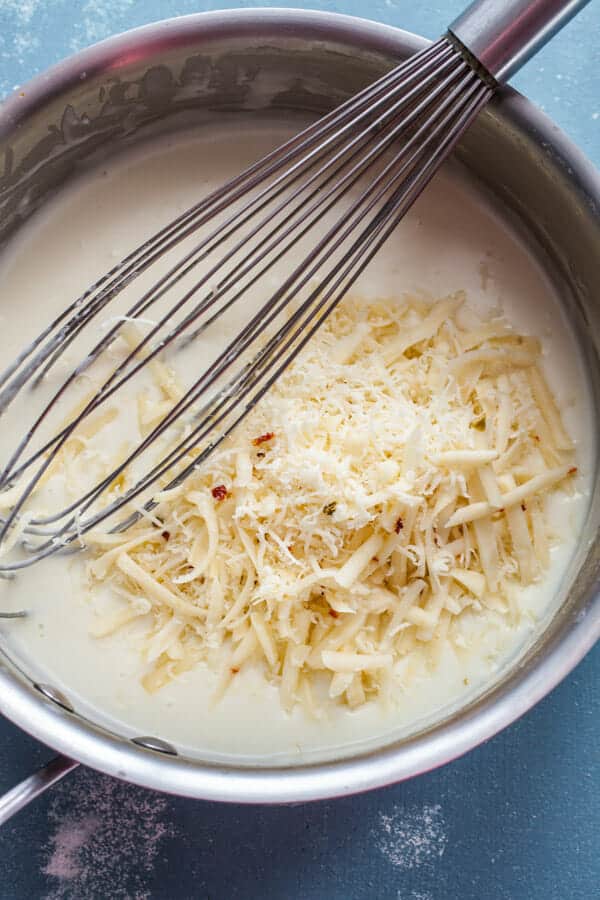 Adding Parmesan to Cheese Souffle