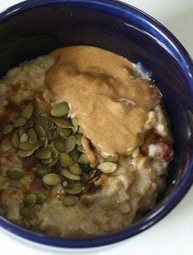 banana whipped oatmeal