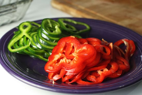 peppers sliced