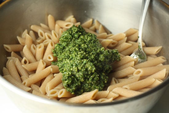 pasta and pesto