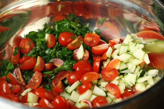 veggies prepped