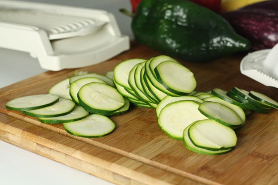 zucchini sliced