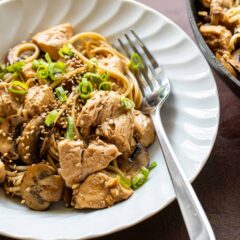 Chicken and Mushroom Lo Mein