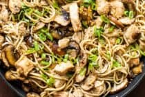Chicken and Mushroom Lo Mein