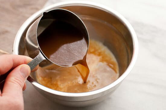 Coffee coffee cake liquid.