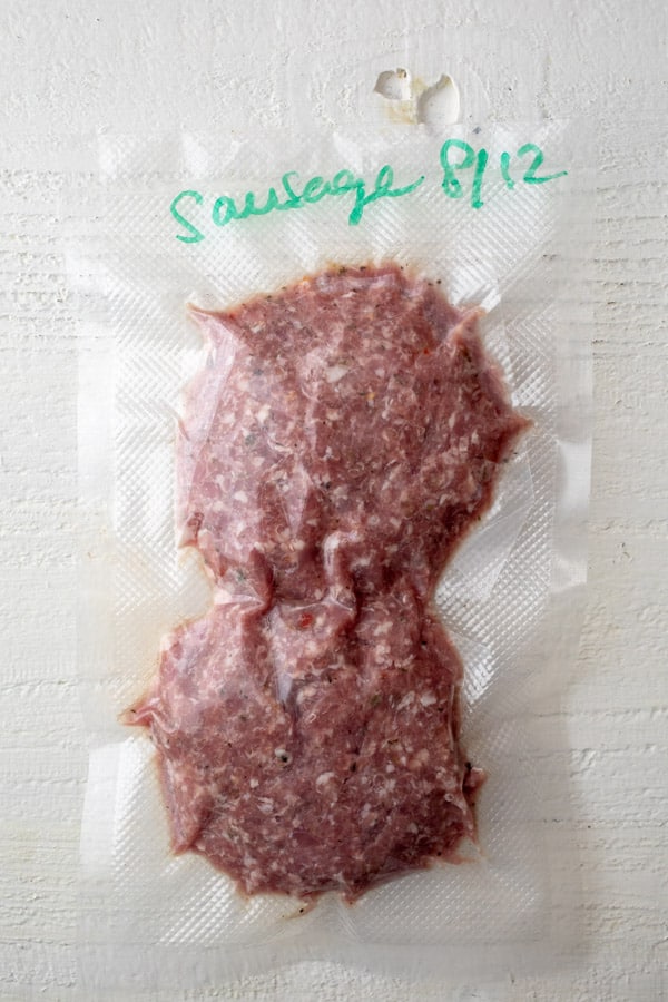 Freezing Homemade Breakfast Sausage