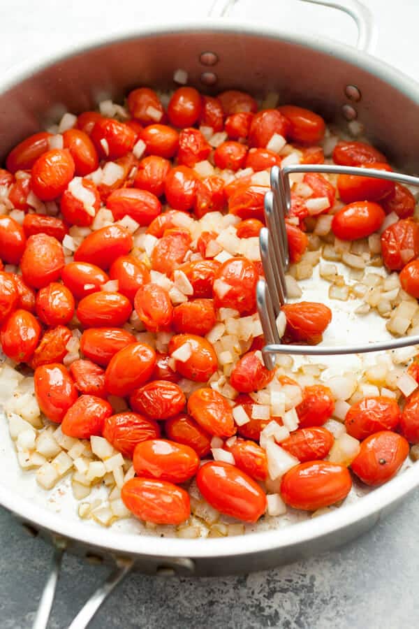  Cherry Tomato Sauce mashing