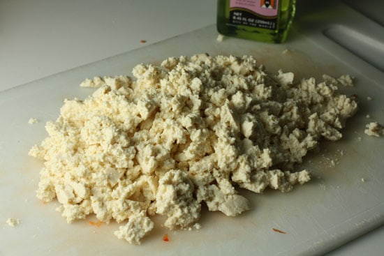 tofu crumbled