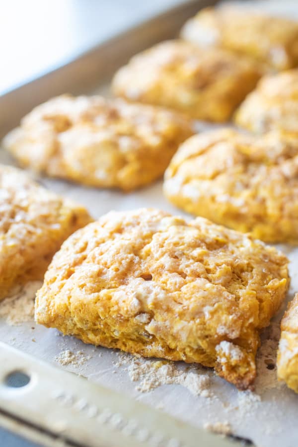 Pumpkin Biscuits with Pecans and Syrup