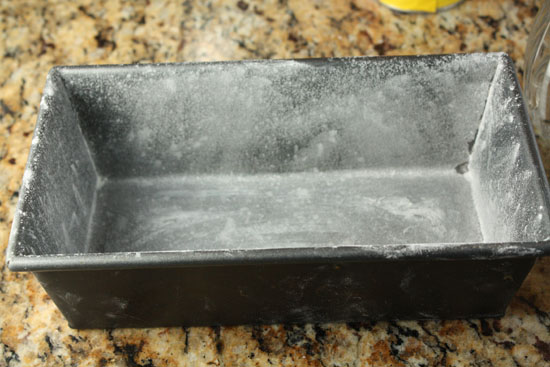 buttered pan