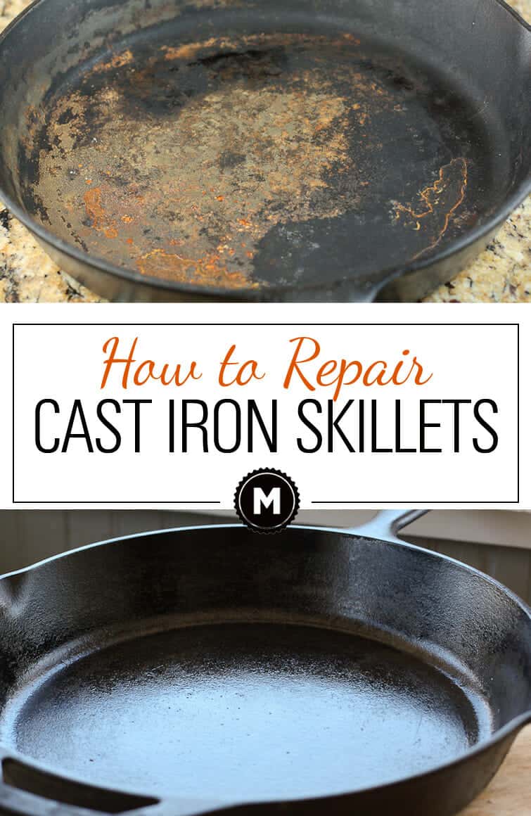 How to clean and reseason an old cast iron skillet. It can be brought back to life really easily with a few hours of basic work!