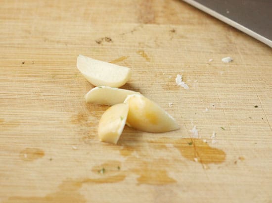 garlic sliced