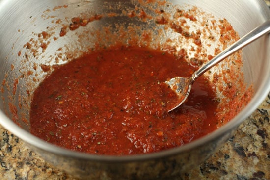 cast iron pizza sauce