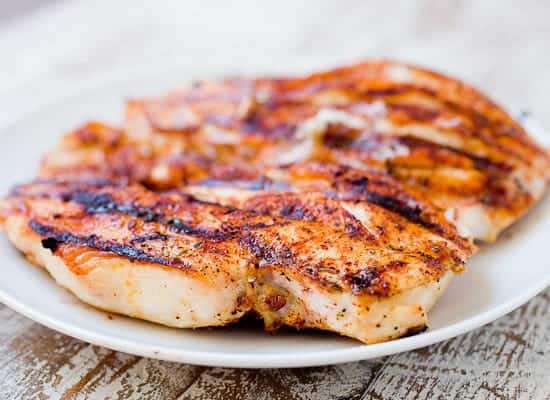 All-purpose rub grilled chicken