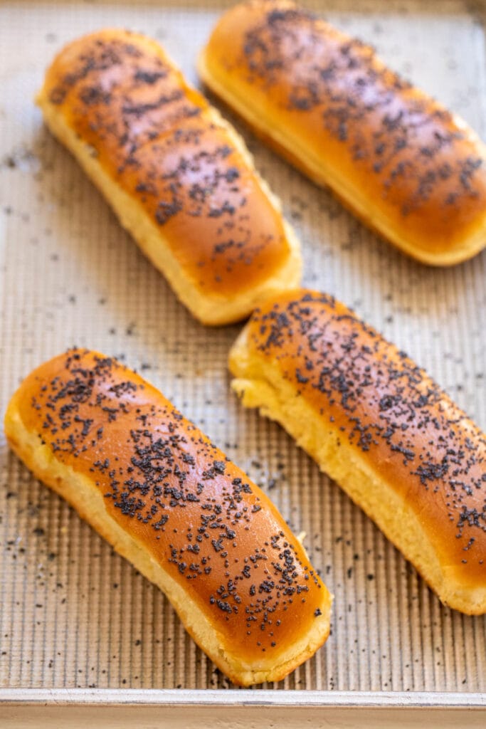 Poppy Seed Hot Dog Buns