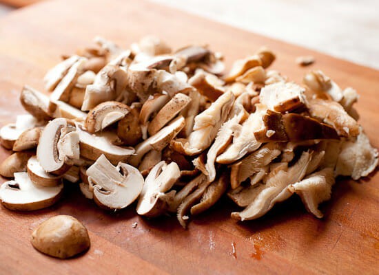 Creamed mushrooms.