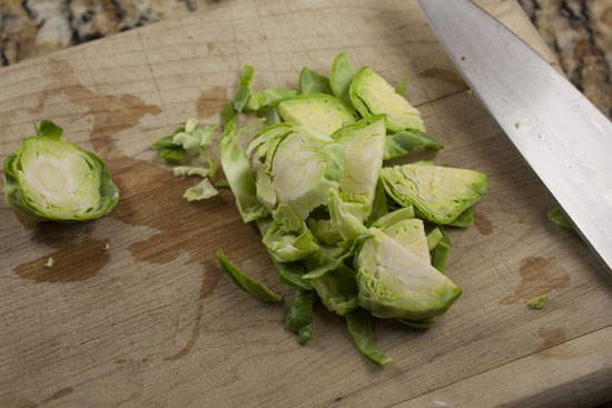 chopping sprout