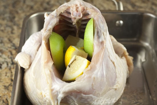 stuff the turkey - Apple Cider Brined Turkey