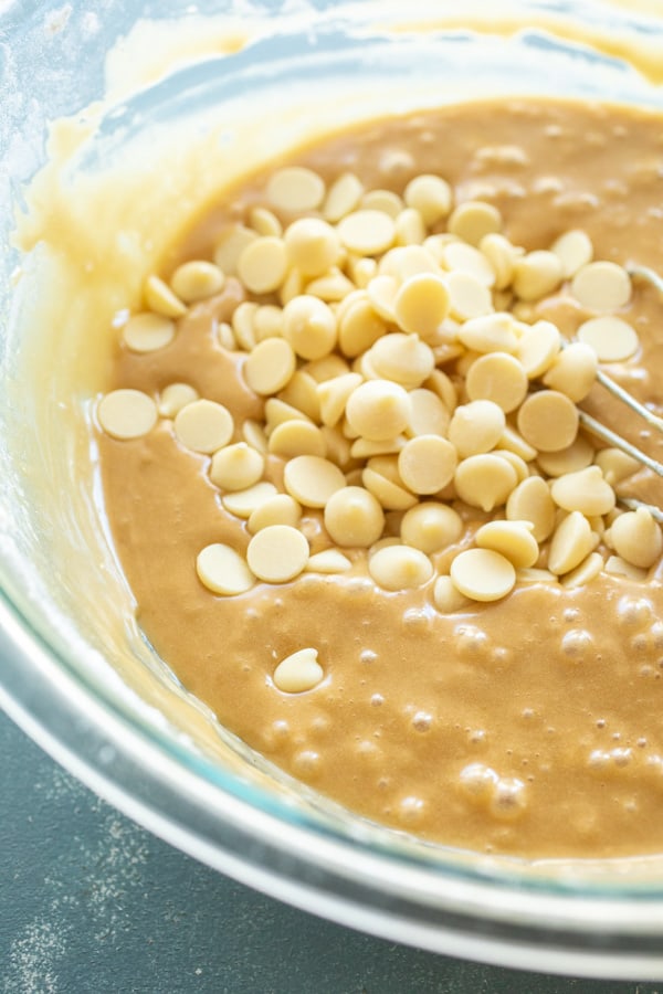 White Chocolate Chips - Mint Blondies