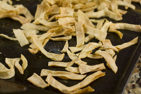 garnish for Crockpot Chicken Tortilla Soup