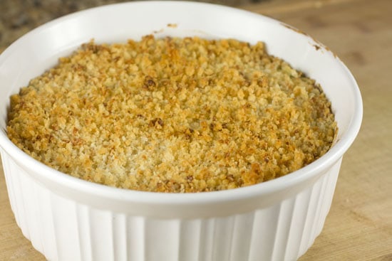 browned topping on Jalapeno Popper Dip