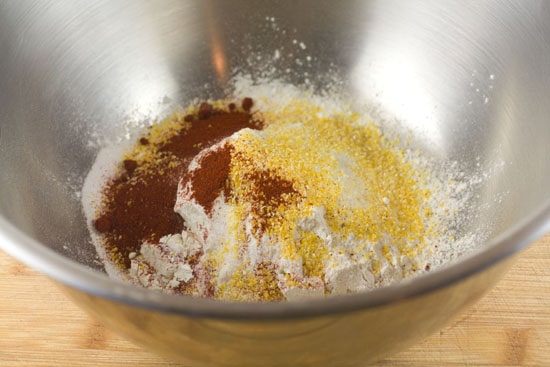 dry stuff for Fried Green Beans