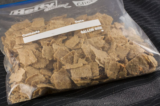 stored Homemade Bran Flakes
