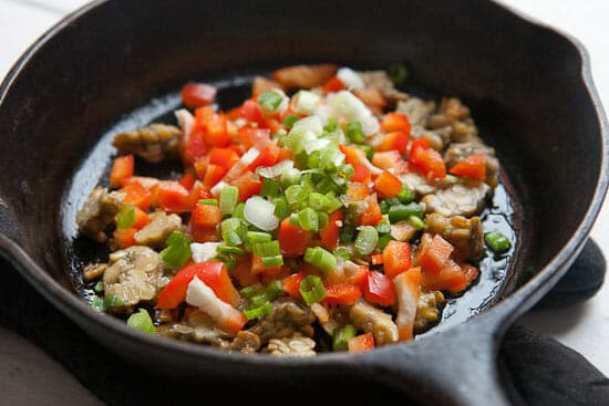 Tempeh Scramble - all in the pot.