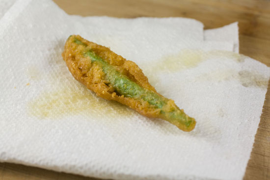 test batch of Fried Green Beans