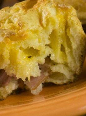 Ham and Cheese Popovers recipe from Macheesmo