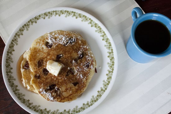 plate of Date and Honey Pancakes