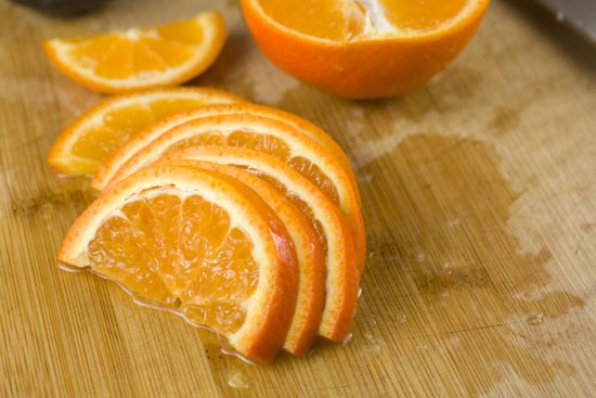 orange slices for Spicy Sangria