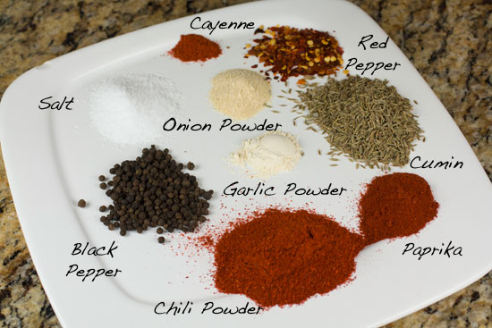 spices needed for Homemade Taco Seasoning