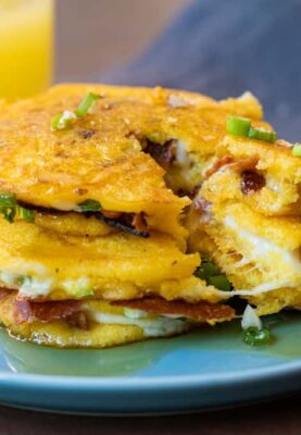 Bacon Stuffed Griddle Cakes