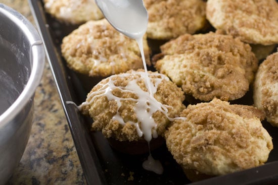 icing on Coffee Cake Muffins