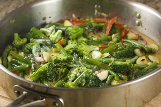 veggies in Homemade Pasta Primavera