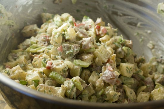 Chimichurri Potato Salad recipe from Macheesmo
