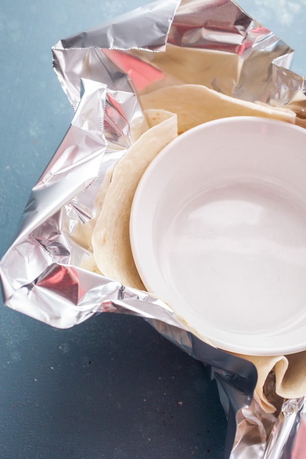 Wrapping tortilla - homemade taco bowl