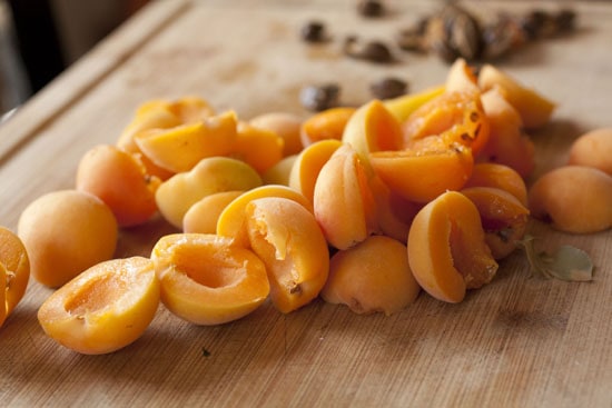 halves - Apricot BBQ sauce