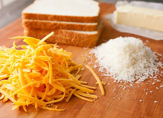 Inside out grilled cheese.