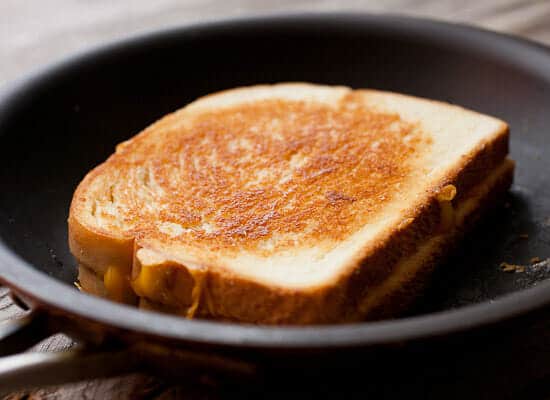 Inside out grilled cheese.