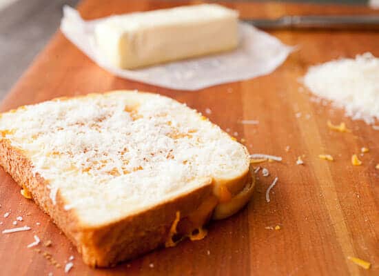 Inside out grilled cheese.